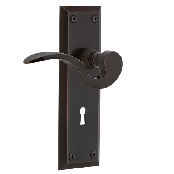 Nostalgic Warehouse New York Plate Single Dummy with Decorative Keyhole